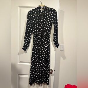 Zara polka dots midi sheer dress